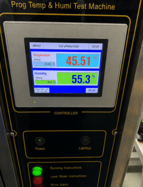 Temperature and humidity test machine used during reliability validation