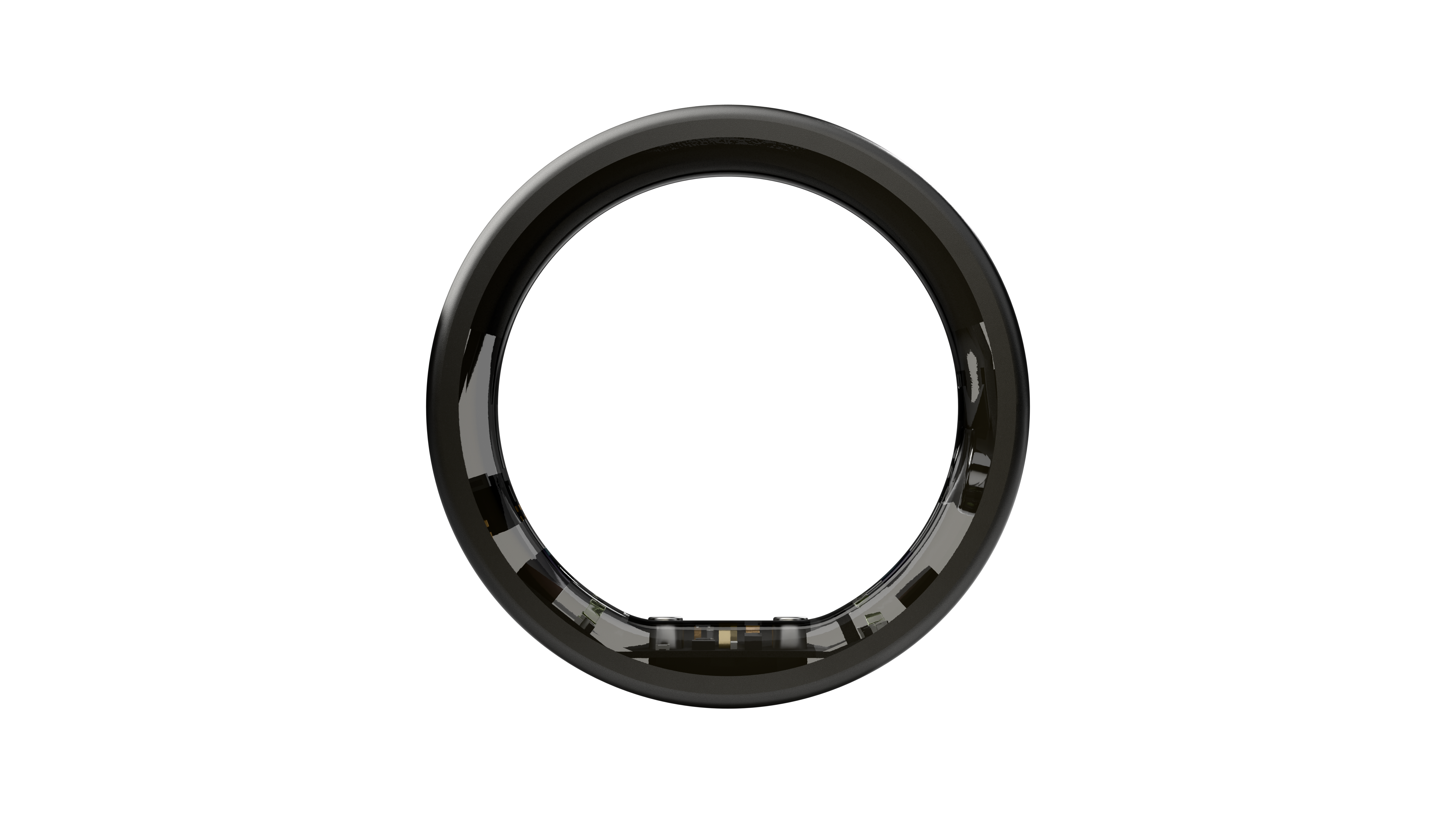 Front view of black Elah Ring