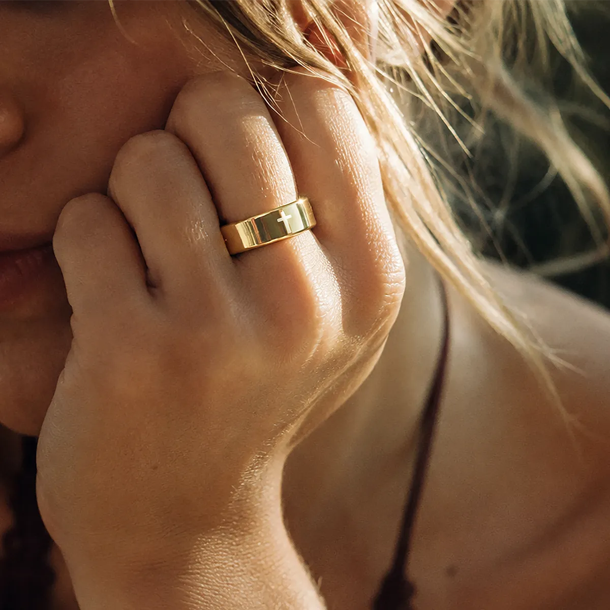 Elah Dawn Gold Smart Ring #dawn-gold #dawn-gold