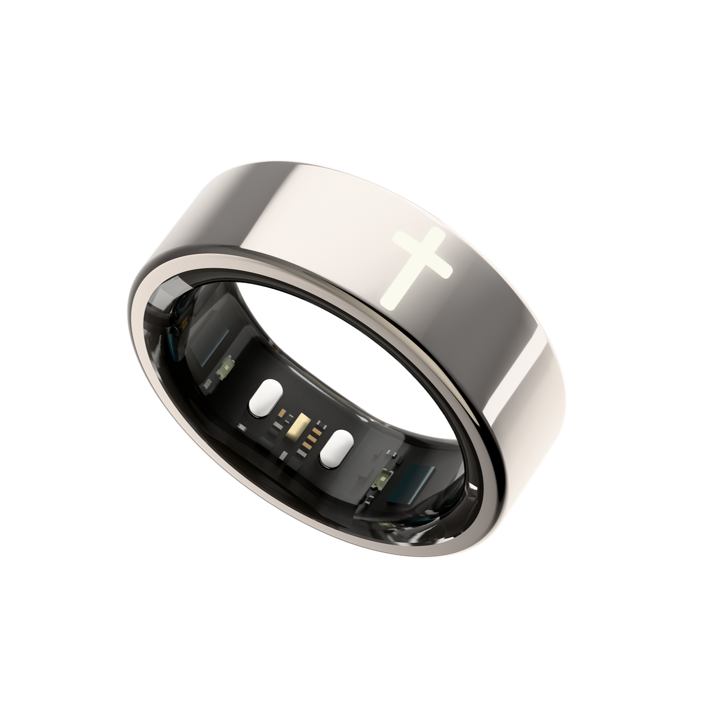Elah Clear Silver Smart Ring #clear-silver