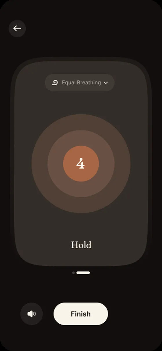 Elah App guided breathing interface